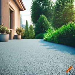 Réalisation de bétons désactivés et bétons balayés